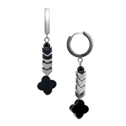 Серьги из муранского стекла NOIR SOL008