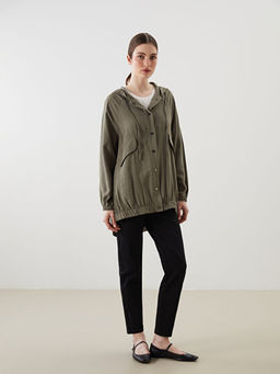 Kap??onlu Oversize Kad?n Ceket