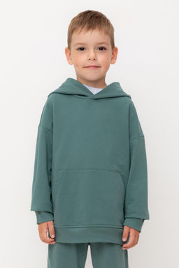 КР 302733-1/темный малахит к556 джемпер (худи) для мал - Crockid фото 5