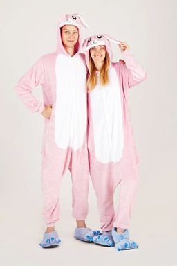 Пижама кигуруми Зайка розовый