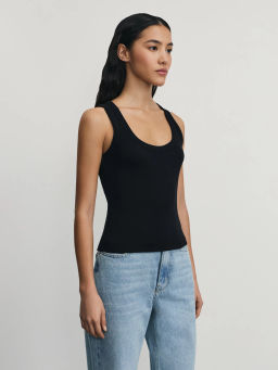 Базовый топ в рубчик / Zarina  фото 4