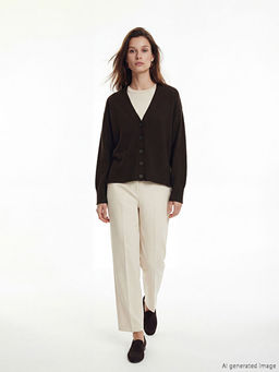 V Yaka Kad?n Triko H?rka