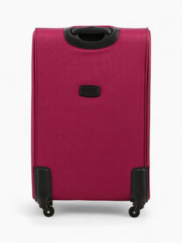 Чемодан на колёсах Royalbag большой 104 л (L), на молнии, с увеличением, кодовый замок, 4 колеса, розовый