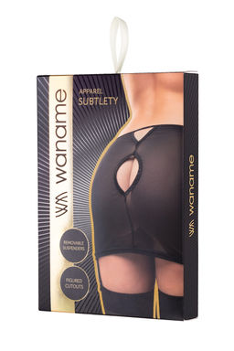 Юбка-пояс для чулок Waname Subtlety черная (42-44) - Waname apparel фото 14