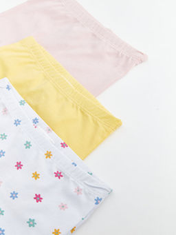 Beli Lastikli Bask?l? K?z Bebek Boxer 3l? - Waikiki фото 3