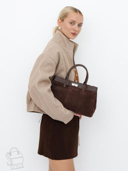 Сумка женская кожаная 999010NN coffee Natale Navetta в Новосибирске