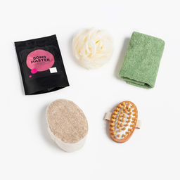 Подарочный набор Этель Avocado, полотенце 30?60 см, мочалка, массажёр  фото 2