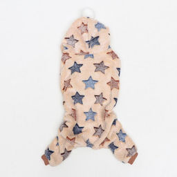 Комбинезон Звёзды с капюшоном, размер L (ДС 35 см, ОГ 45 см, ОШ 35 см), бежевый - Simaland фото 25