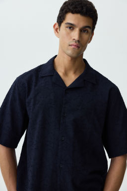 Camisa resort con textura Relaxed Fit - H&m фото 5