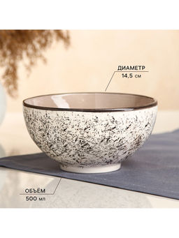 Набор посуды Керамика ручной работы «Восточный», 18 предметов, бежевый, Иран