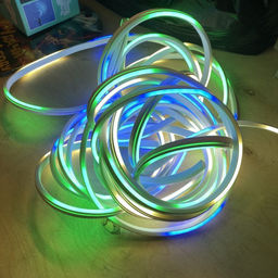 Лента светодиодная Гибкий неон разноцветный цвет ,1м, 220V - Super bat фото 4