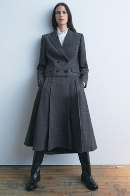 HERRINGBONE WOOL BLAZER ZW COLLECTION - Zara фото 7