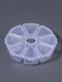 Органайзер для хранения мелочей, 8 ячеек, d=10.5×3 см, прозрачный