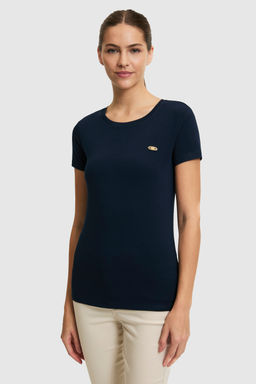 Kad_n Lacivert Bisiklet Yaka Basic Ti__rt - U.s. polo assn фото 3