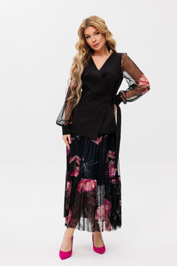 Костюм AmberA 2055-1 черный/фуксия фото 5