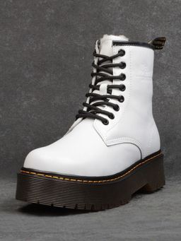 04-15265001 WHITE Ботинки зимние женские (натуральная кожа, натуральный мех) - Фабричный китай фото 6