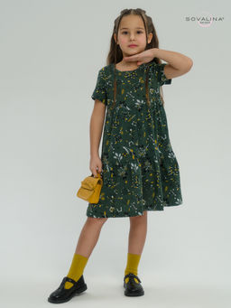 Платье Тия горчичные ветки - Sovalina фото 6