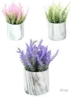 Цветочная композиция Лаванда 20 см / 0213-43 /уп 48/ (Сиреневый)