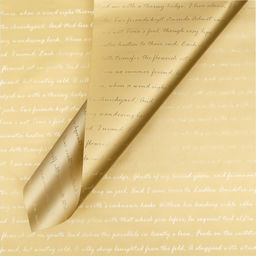 Цена за 20 шт. Плёнка двухсторонняя Письмо, бежевый, 58 х 58 5% см