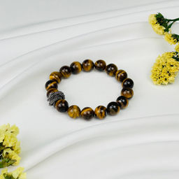 Браслет мужской Дракон из Тигрового глаза 19 см - Радуга самоцветов фото 4