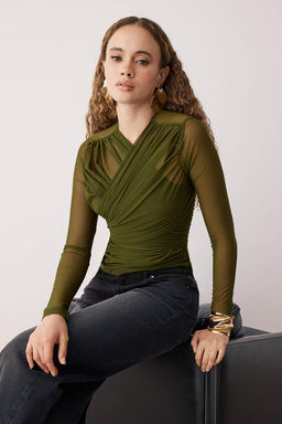 Haki Buzgu Detayl? Tul Body TPRAW26BZ00021 - Trendyolmilla фото 2