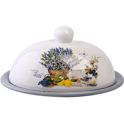 60192 Масленка с крышкой 17,8х13,3х9,8см 2 пр Утренняя свежесть доломит LR (х24) - Mayer&boch фото 2