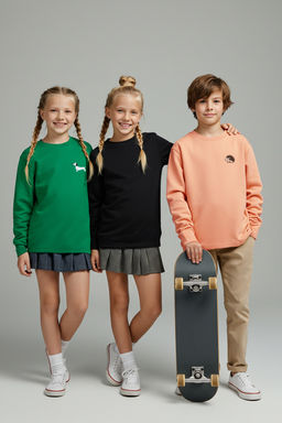 Turuncu-Yesil-Siyah 100%Pamuk 3lu Animal Bask? Regular Orme Unisex T-Shirt TKDAW26TS00009