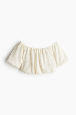 Top cropped off-the-shoulder