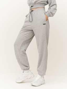 =Спортивные брюки с высокой посадкой и поясом со шнуром на стоппере