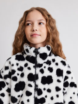 ACOOLA / Куртка детская для девочек Farnese бежевый с черным  фото 5