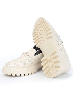 03-PDD179-2 BEIGE Лоферы женские (натуральная кожа) - Фабричный китай фото 14