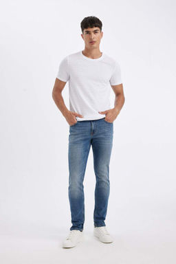Pedro Slim Fit Джинсовые брюки узкого кроя с нормальной талией и узкими штанинами - Defacto фото 5