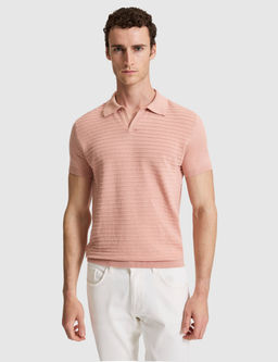 Somon Slim Fit Keten Kar___ml_ Apa_ Yaka Triko Ti__rt