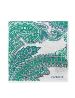 Зеленый льняной платок - Cacharel фото 2