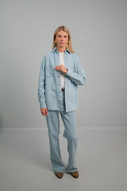 Женская джинсовая рубашка Happyfox