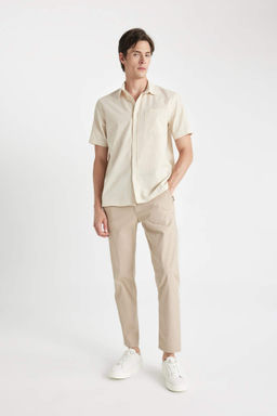 Twill Chino Kanvas Pantolon Cepli Duz Paca - Defacto фото 2