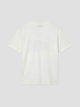 Bisiklet Yaka Bask?l? Kad?n Ti??rt