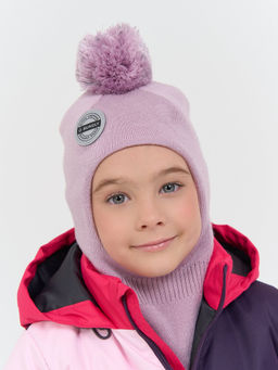 Шлем демисезонный из смесовой шерсти Вереск