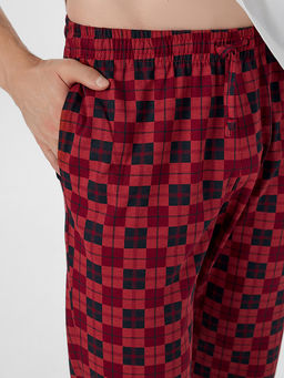 Брюки мужские домашние красные в клетку - Mark formelle фото 4