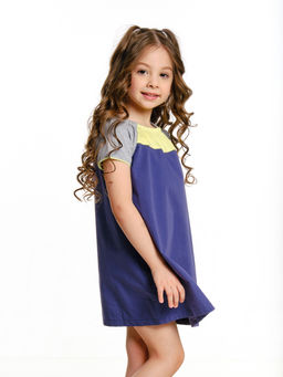 Платье для девочки UD 2686 син/желтый - Mini maxi фото 5