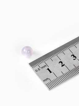 Бусина "Кошачий глаз" d=8мм, набор +-60шт, цвет белый