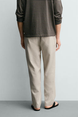 TEXTURED RELAXED FIT TROUSERS - Zara фото 27