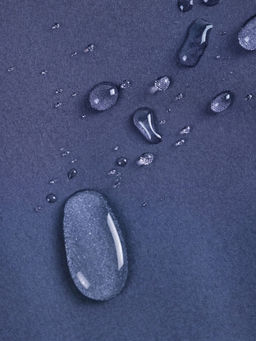 Ветровка женская софтшелл виндстоппер с капюшоном спортивная синего цвета 9616_1S