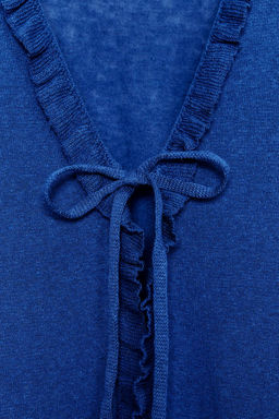 RUFFLE TRIM CARDIGAN - Zara фото 6