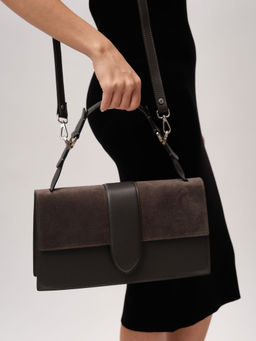 Кожаная сумка Deboro 30408 темный лес