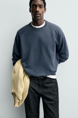 FADED CREW NECK SWEATSHIRT - Zara фото 14