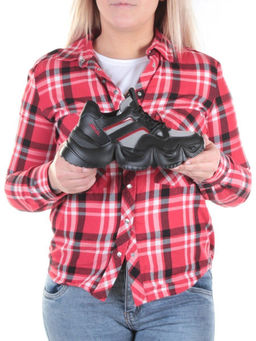 05-DHJ03-1 BLACK Кроссовки женские (нат.кожа, нат.замша, текстиль)