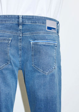 Martin Premium Blue Ac?k Mavi Jean Pantolon  фото 7