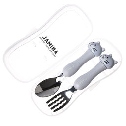 Набор детских столовых приборов в футляре Котята, вилка, ложка - Simaland фото 5