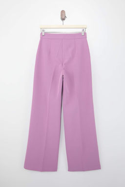 Beyaz Wideleg/Genis Paca Dokuma Premium Pantolon TWOSS26PL00057 - Trendyolmilla фото 4